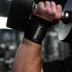 IRON WRIST WRAPS - 18" WEIGHTLIFTING SUPPORT